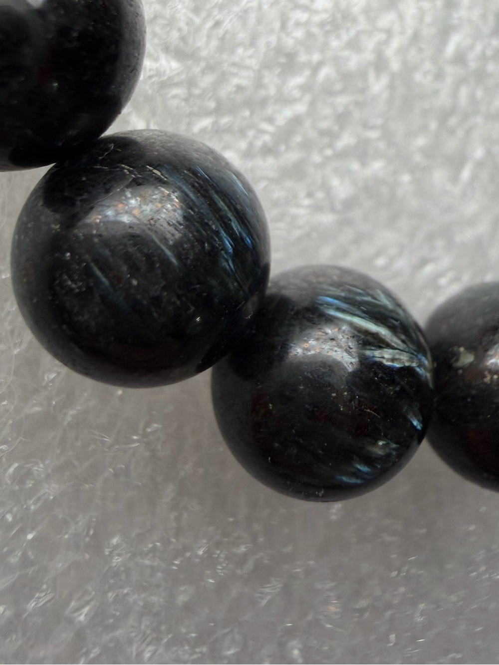 Stunning 10MM Arfvedsonite Natural Crystal Bracelet